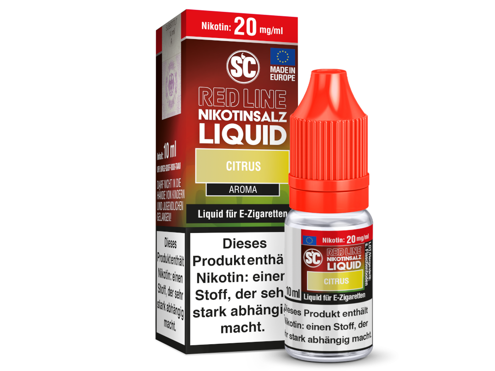 SC - Red Line - Citrus - Nikotinsalz Liquid 20 mg/ml 10er Packung