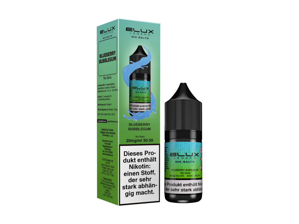 Elux - Nikotinsalz Liquid - Blueberry Bubblegum