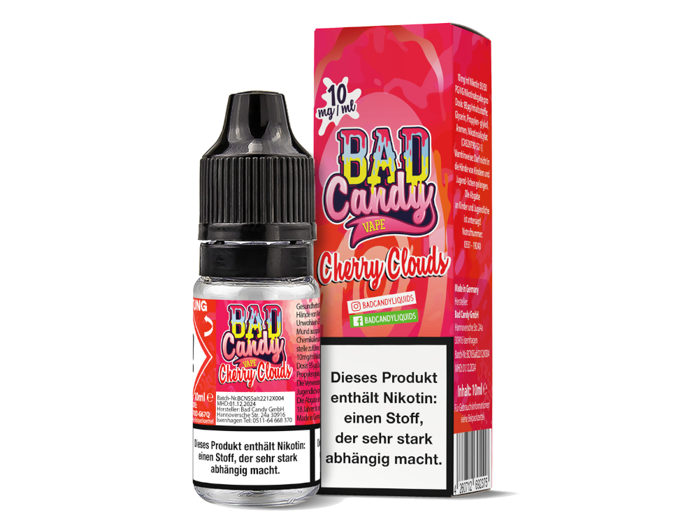 Bad Candy Liquids - Cherry Cloud - Nikotinsalz Liquid - 10 mg/ml