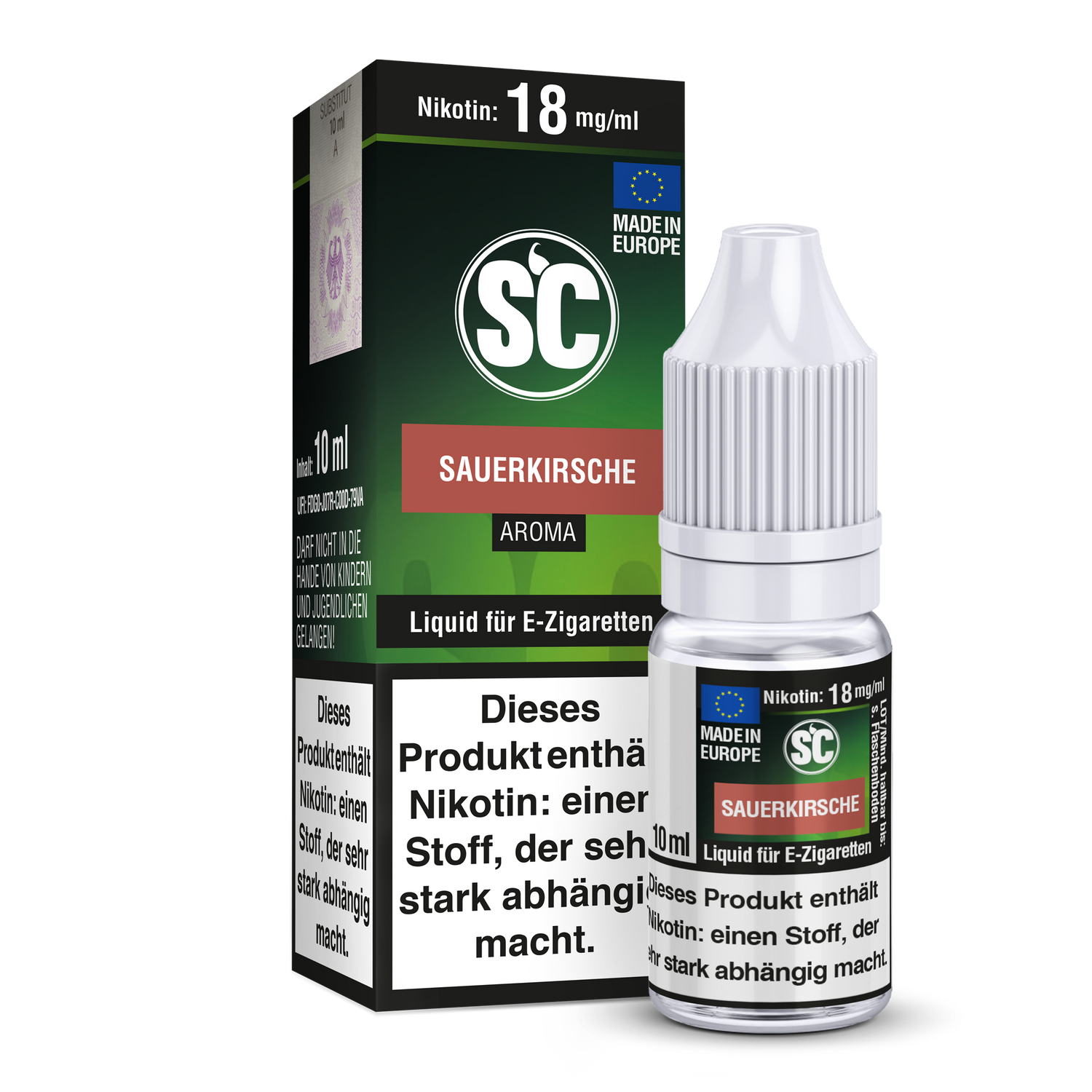 Sauerkirsche E-Zigaretten Liquid - 6 mg/ml