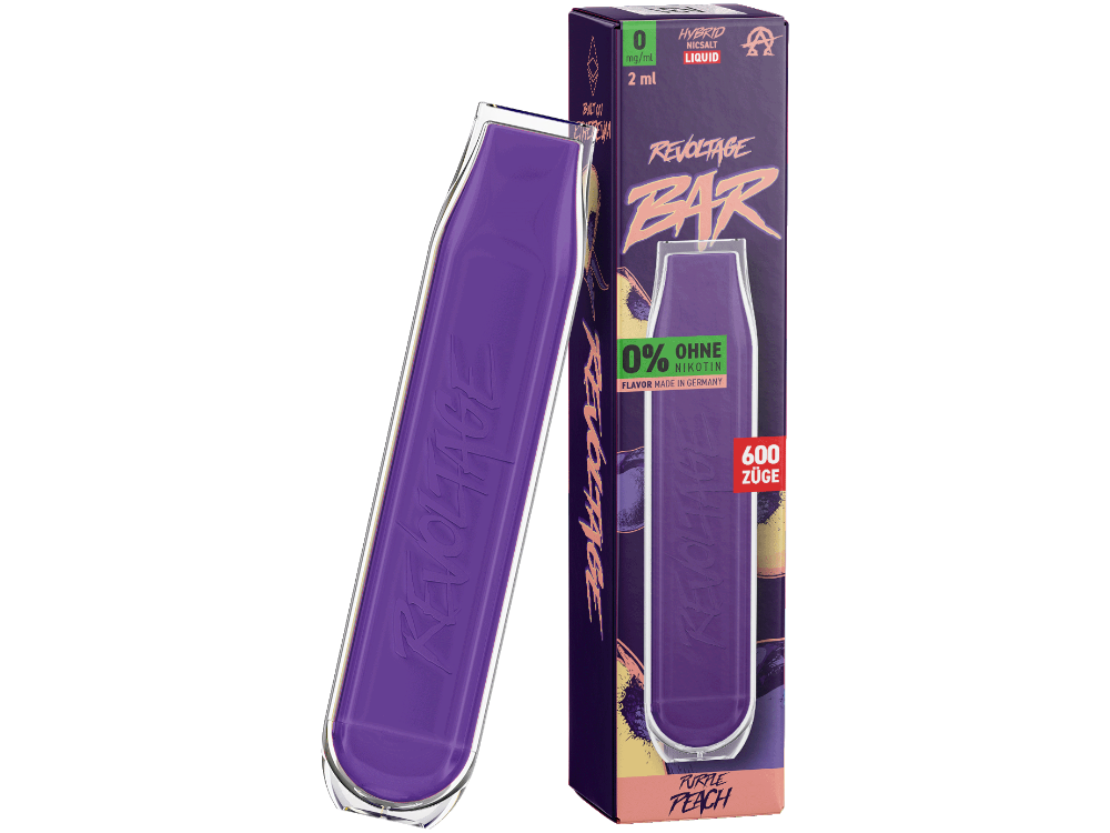 Revoltage Bar Einweg E-Zigarette - Prefilled - Purple Peach - 0 mg/ml