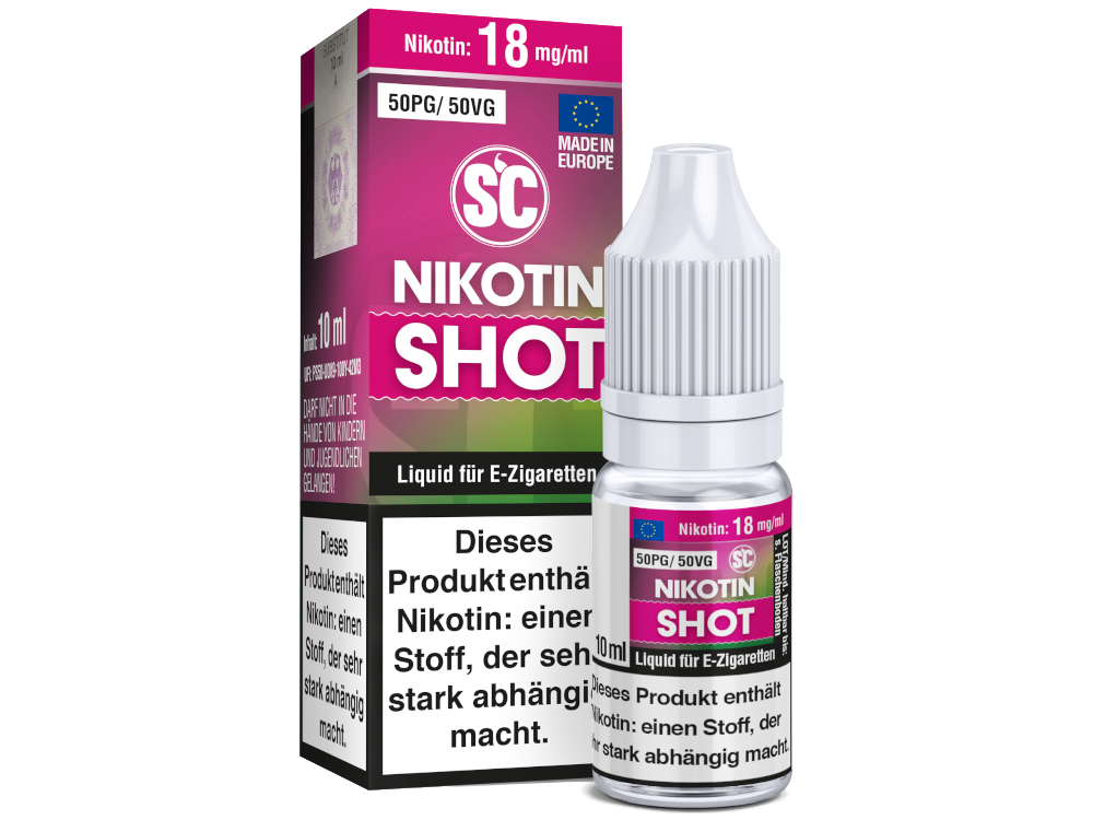SC - 10ml Nikotin Shot - 50PG / 50VG - 18 mg/ml