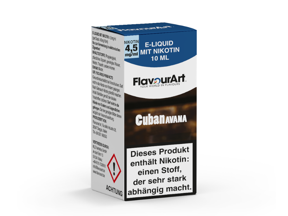 FlavourArt - E-Zigaretten Liquid - Cuban Avana - 4,5 mg/ml