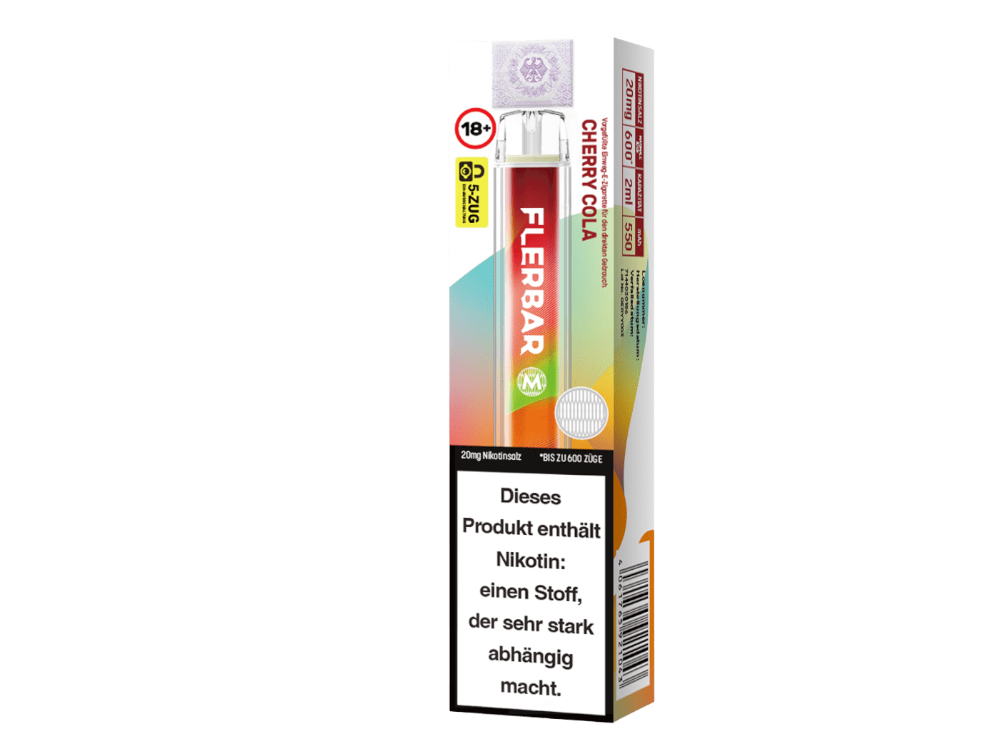 Flerbar - M Einweg E-Zigarette - Prefilled - Cherry Cola - 20 mg/ml