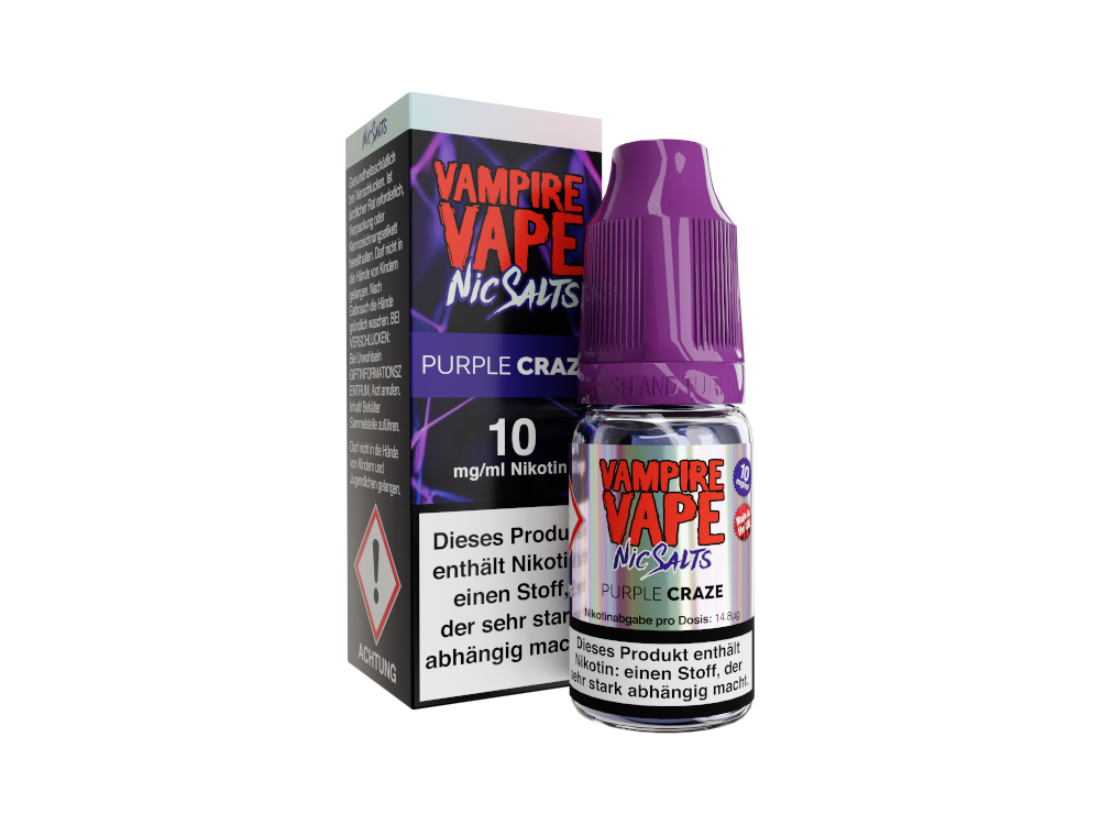 Vampire Vape - Purple Craze - Nikotinsalz Liquid - 10 mg/ml