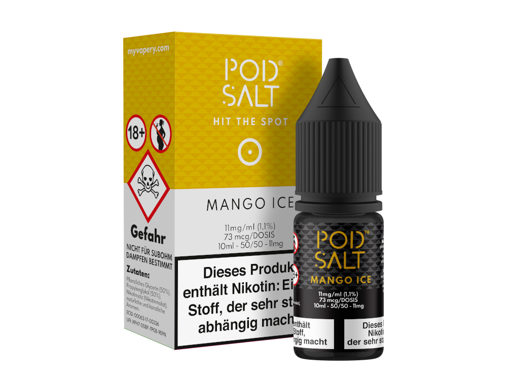 Pod Salt - Mango Ice - Nikotinsalz Liquid - 11 mg/ml
