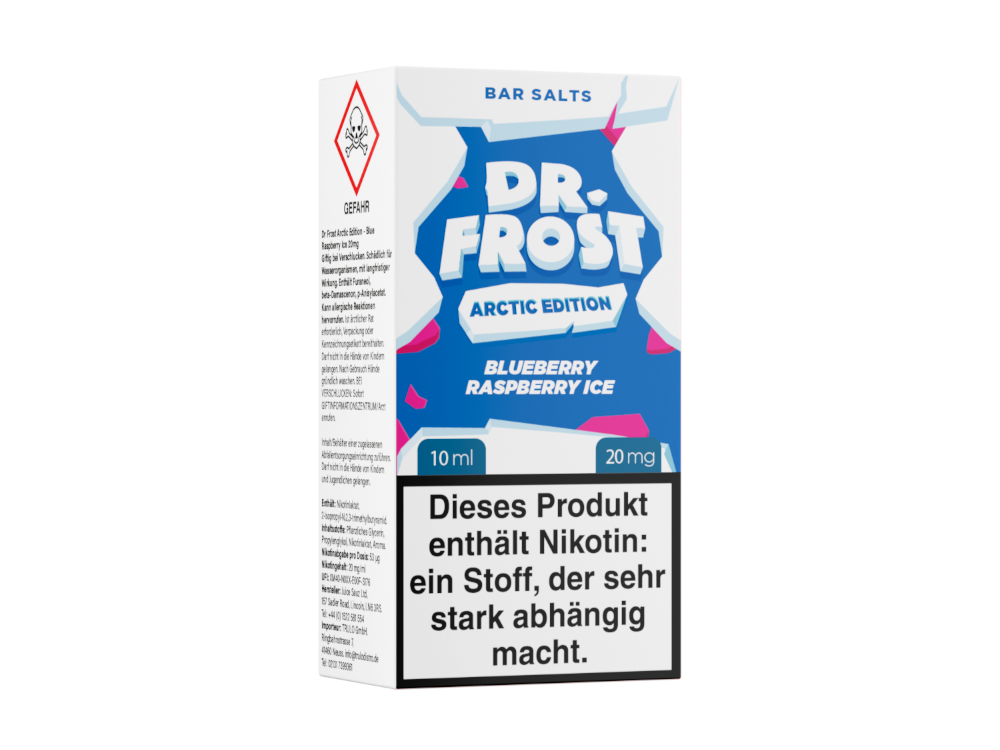 Dr. Frost - Arctic Edition - Nikotinsalz Liquid - Blueberry Raspberry Ice - 20 mg/ml