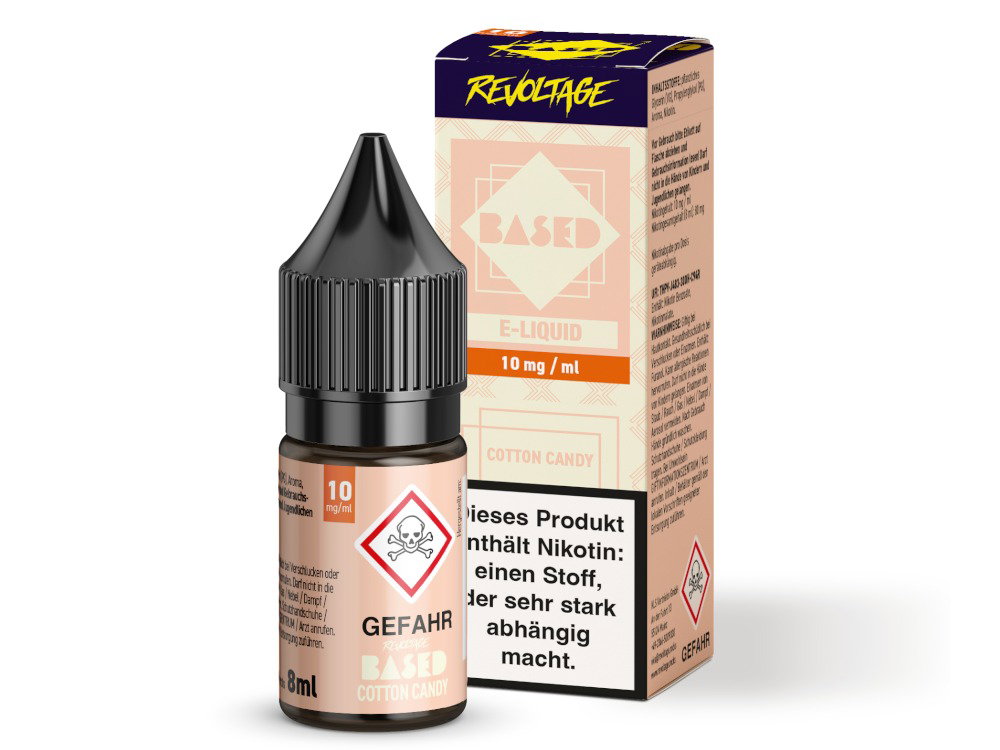 Revoltage - BASED - Hybrid Nikotinsalz Liquid - Cotton Candy - 10 mg/ml