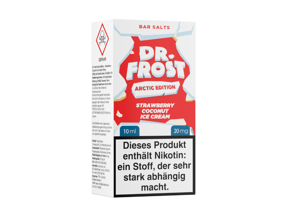 Dr. Frost - Arctic Edition - Nikotinsalz Liquid - Strawberry Coconut Ice Cream - 20 mg/ml