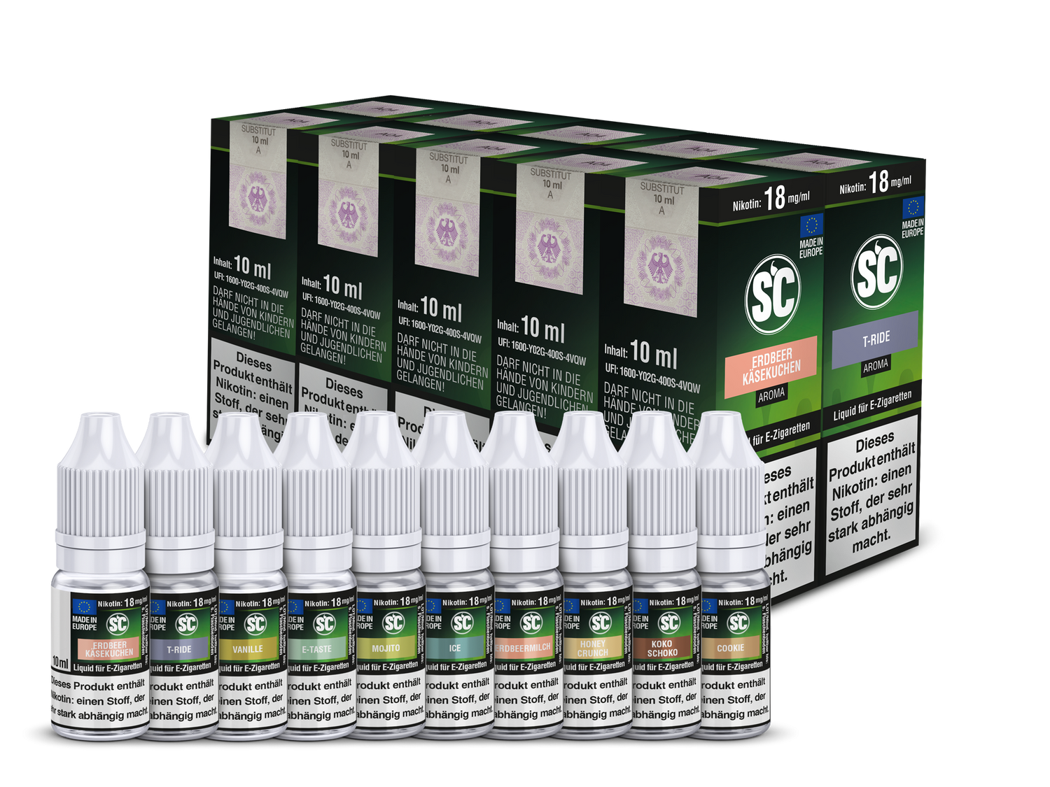 Gourmet Probierbox E-Zigaretten Liquid