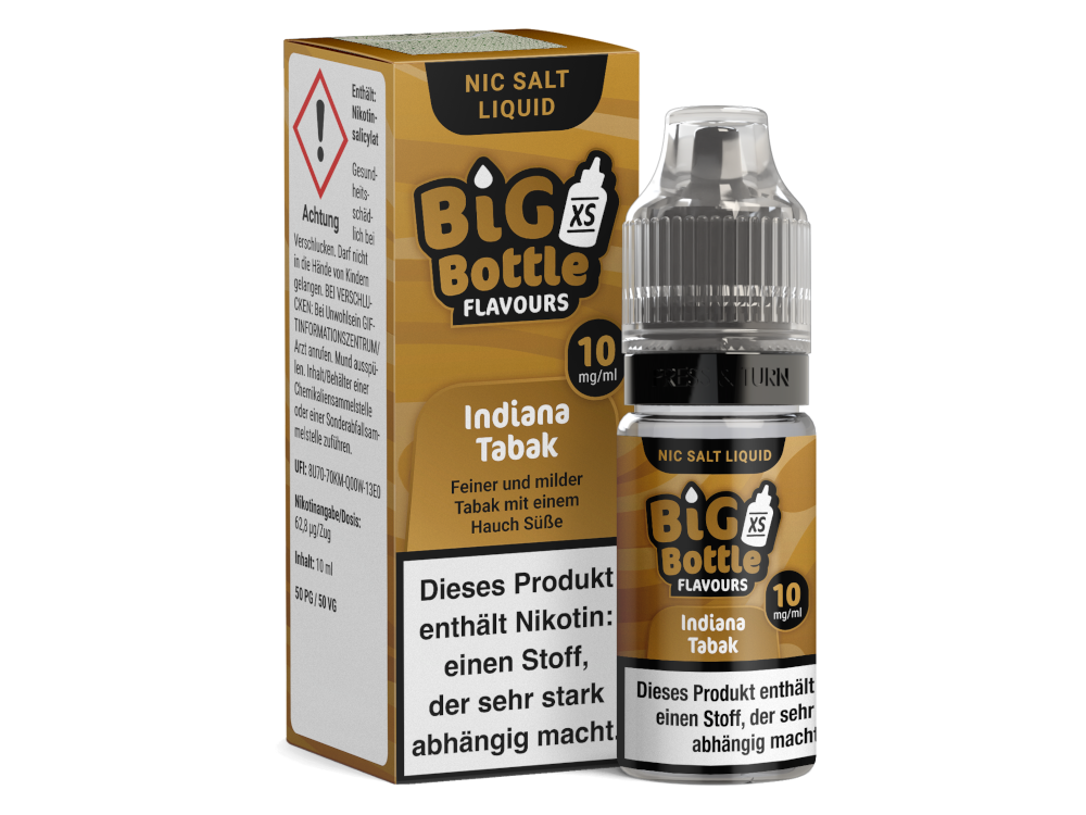 Big Bottle - Indiana Tabak - Nikotinsalz Liquid - 10 mg/ml