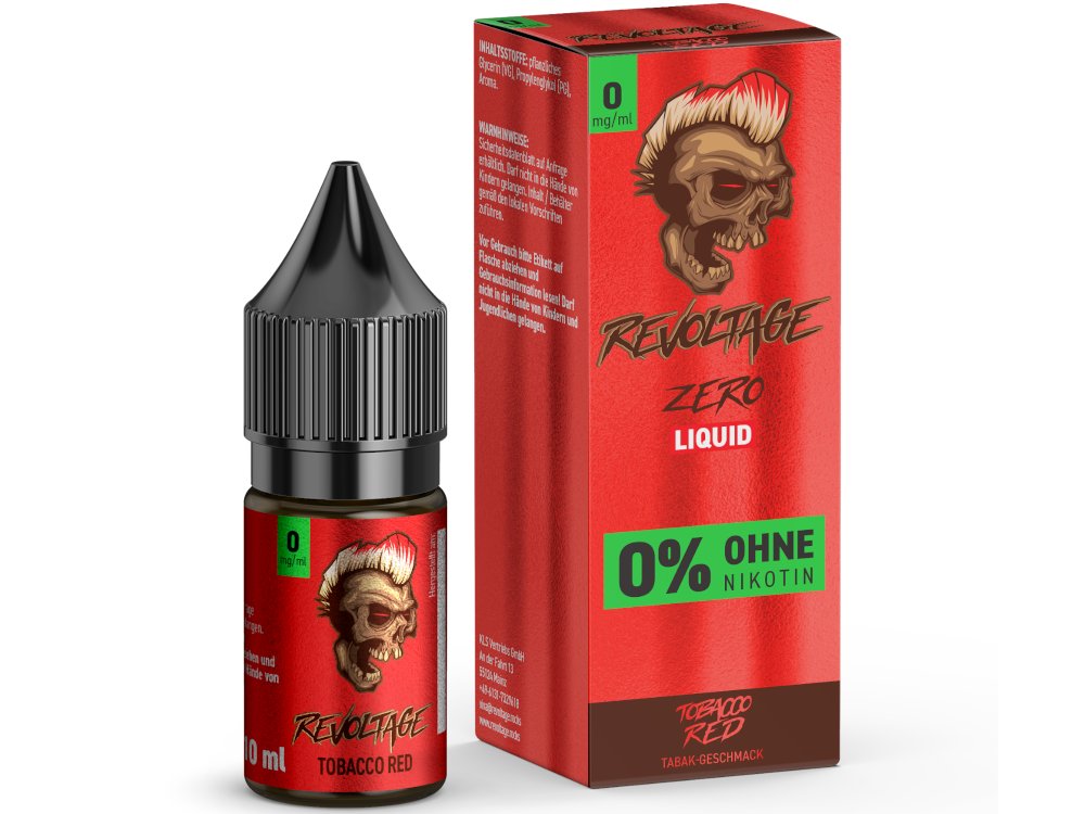 Revoltage - Hybrid Nikotinsalz Liquid - Tobacco Red - 0 mg/ml