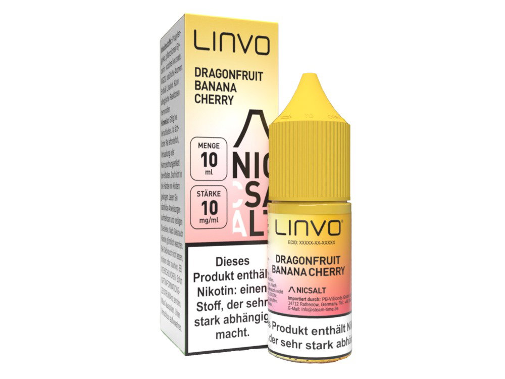 Linvo - Nikotinsalz Liquid - Dragonfruit Banana Cherry - 10 mg/ml