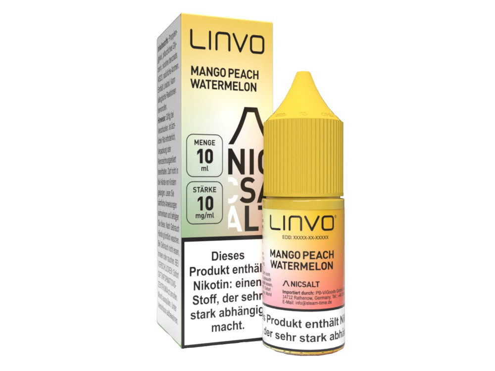 Linvo - Nikotinsalz Liquid - Mango Peach Watermelon - 10 mg/ml
