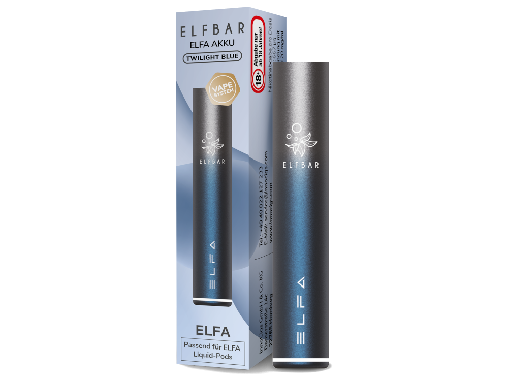 Elfbar - Elfa Akku 500 mAh - Twilight Blue