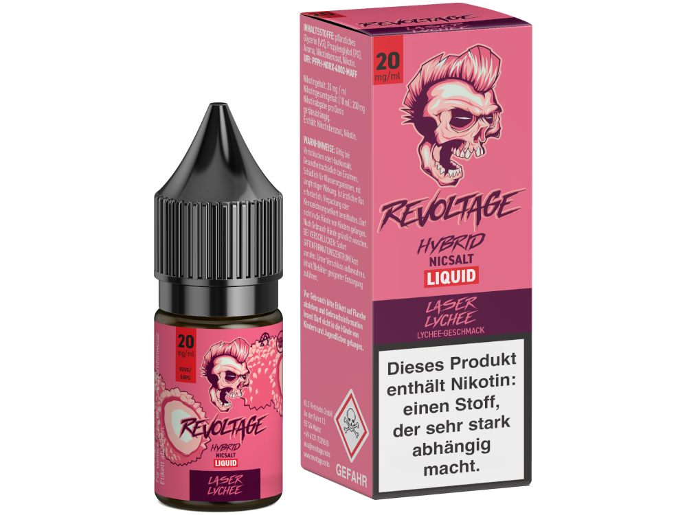 Revoltage - Hybrid Nikotinsalz Liquid - Laser Lychee - 20 mg/ml