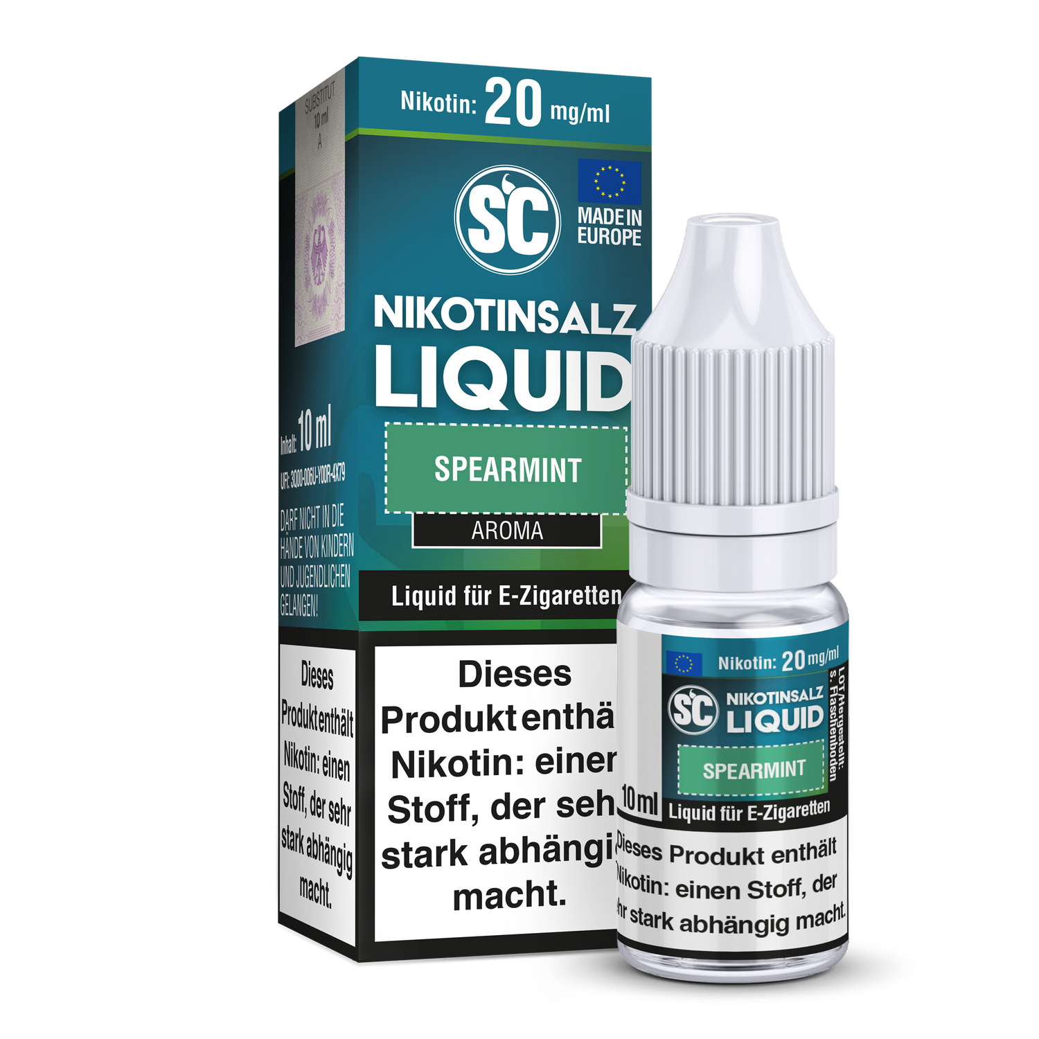 SC - Spearmint - Nikotinsalz Liquid - 20 mg/ml