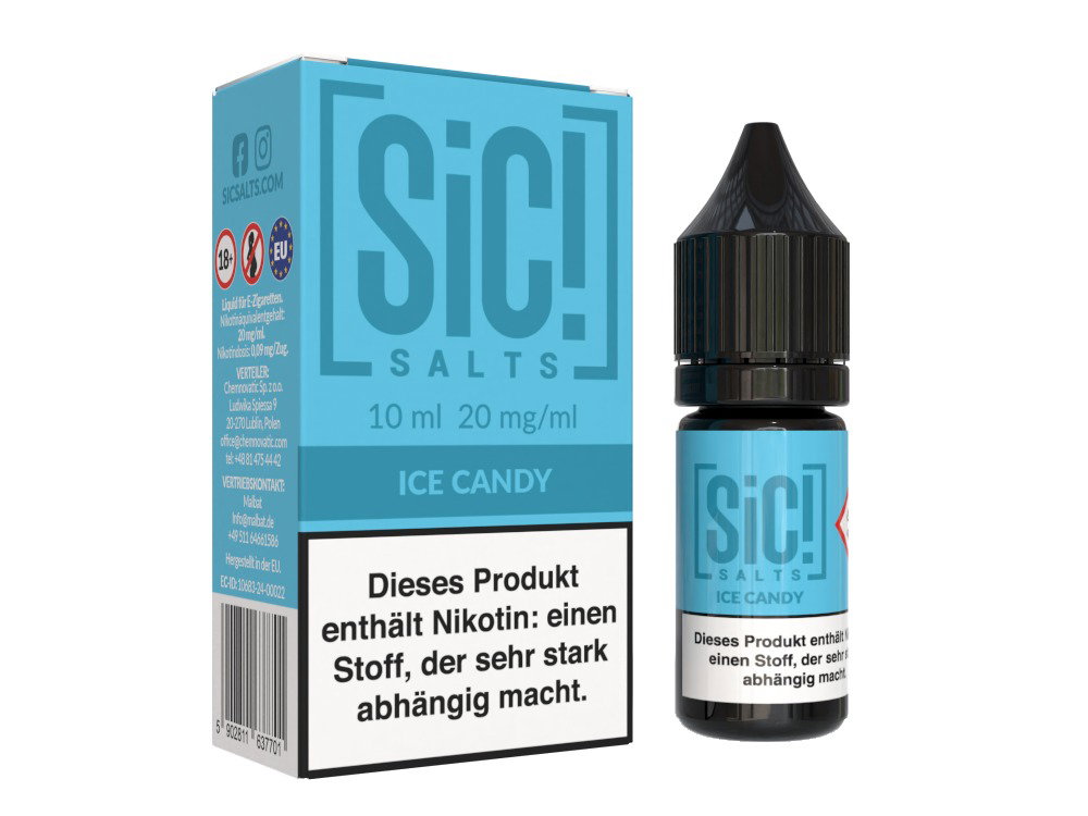 SiC! Salts - Nikotinsalz Liquid - Ice Candy - 20 mg/ml