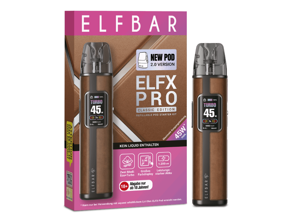 Elfbar ELFX Pro Classic Set Cowboy Brown Elfbar ELFX Pro Classic Set Cowboy Brown