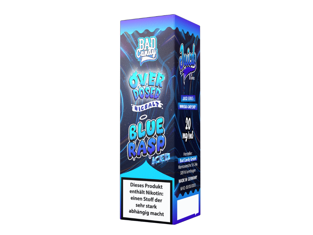 Bad Candy Liquids - Juicd - Nikotinsalz Liquid - Blue Rasp - 20 mg/ml