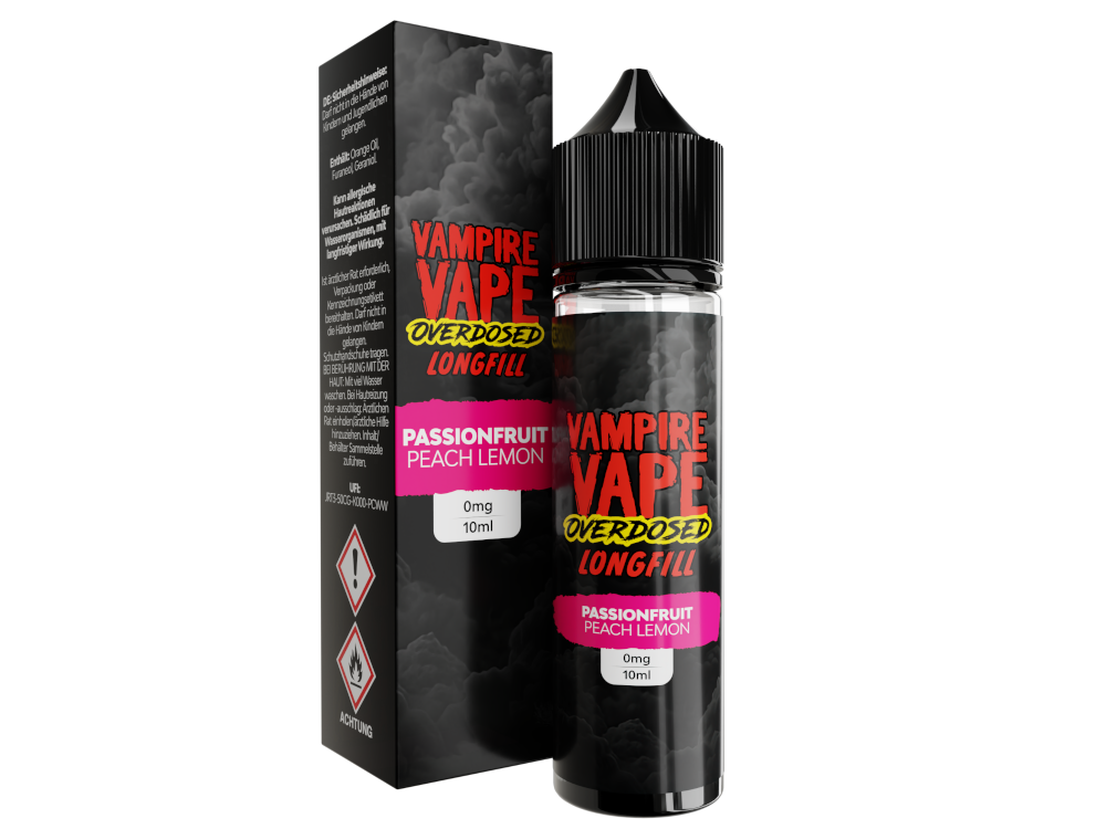 Vampire Vape - Overdosed - Aroma Passionfruit Peach Lemon 10 ml 10er Packung