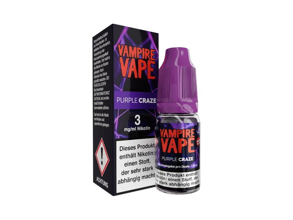Vampire Vape - Purple Craze E-Zigaretten Liquid - 3 mg/ml