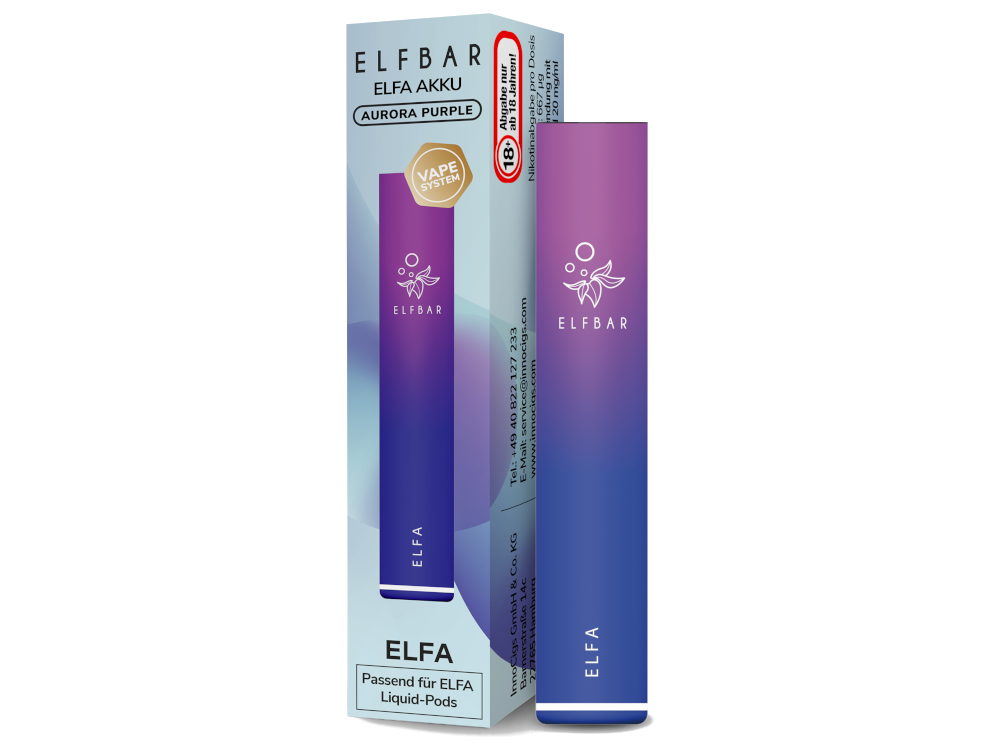 ELFBAR ELFA Akku 500 mAh | Basisgerät ELFBAR ELFA Akku 500 mAh | Basisgerät