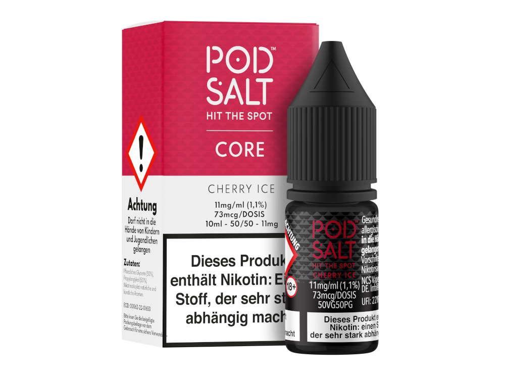 Pod Salt Core - Nikotinsalz Liquid - Cherry Ice - 11 mg/ml