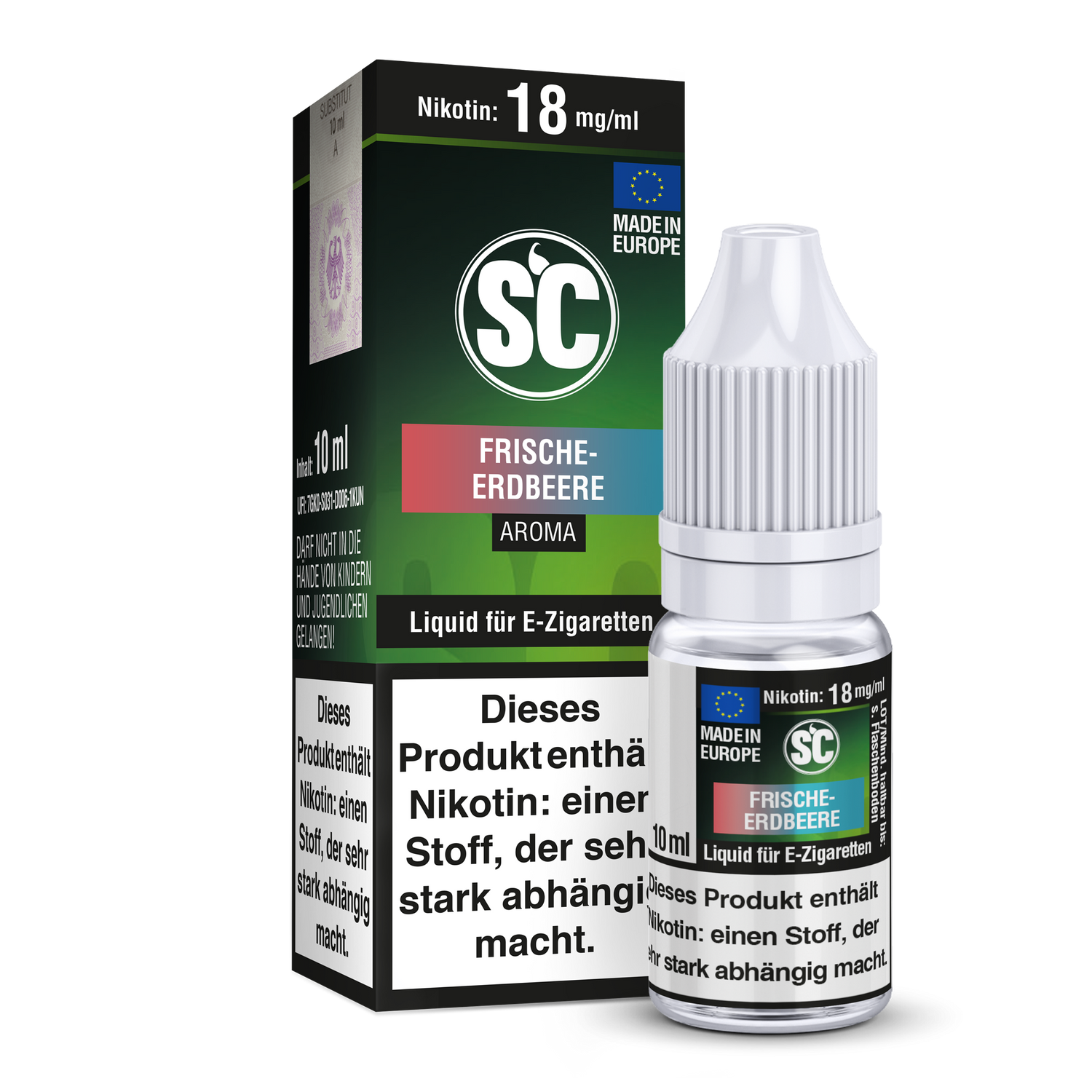 Frische Erdbeere E-Zigaretten Liquid - 18 mg/ml