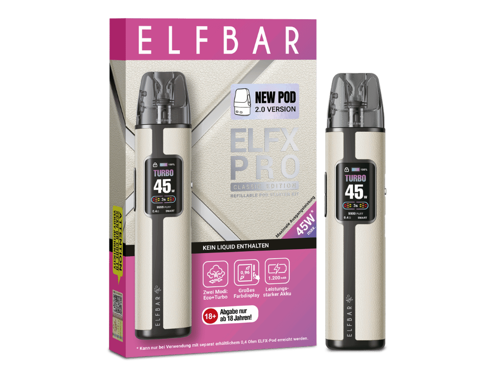 Elfbar ELFX Pro Classic Set Weiß Elfbar ELFX Pro Classic Set Weiß