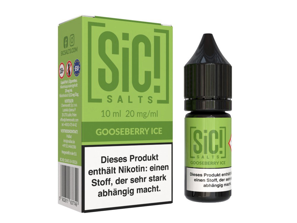 SiC! Salts - Nikotinsalz Liquid - Gooseberry Ice - 20 mg/ml