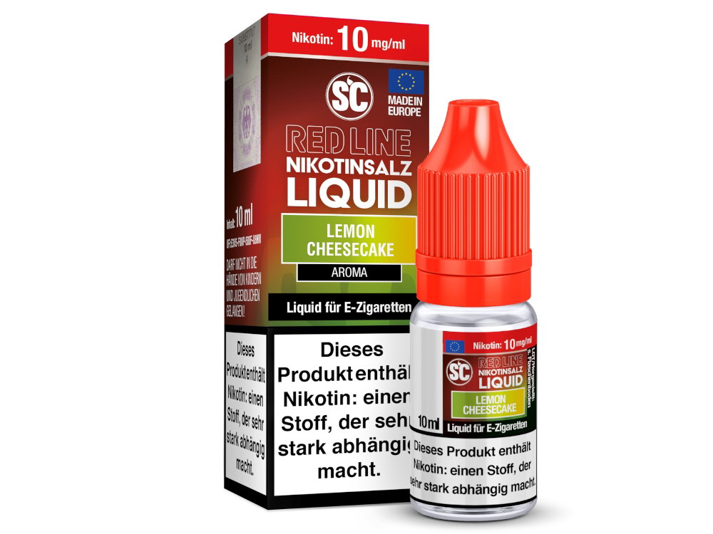 SC - Red Line - Lemon Cheesecake - Nikotinsalz Liquid - 10 mg/ml
