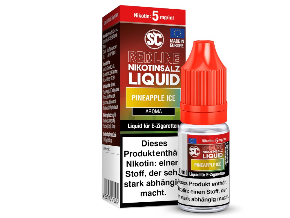 SC - Red Line - Pineapple Ice - Nikotinsalz Liquid - 5 mg/ml