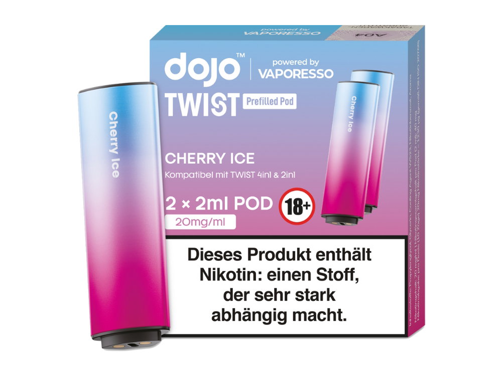 Vaporesso - Dojo - Twist Pod 20 mg/ml - Prefilled - Cherry Ice