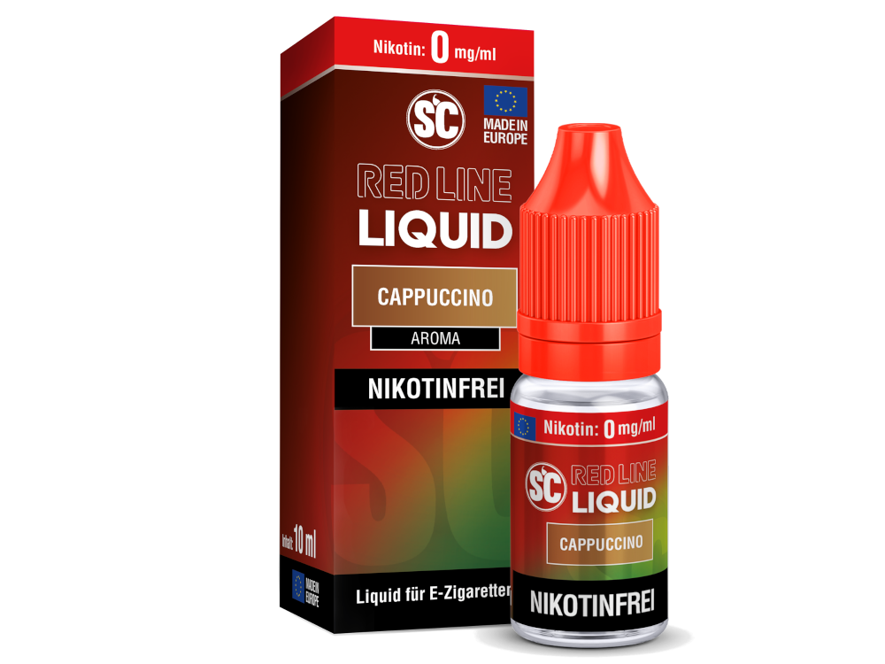 SC - Red Line - Cappuccino - Nikotinsalz Liquid - 0 mg/ml