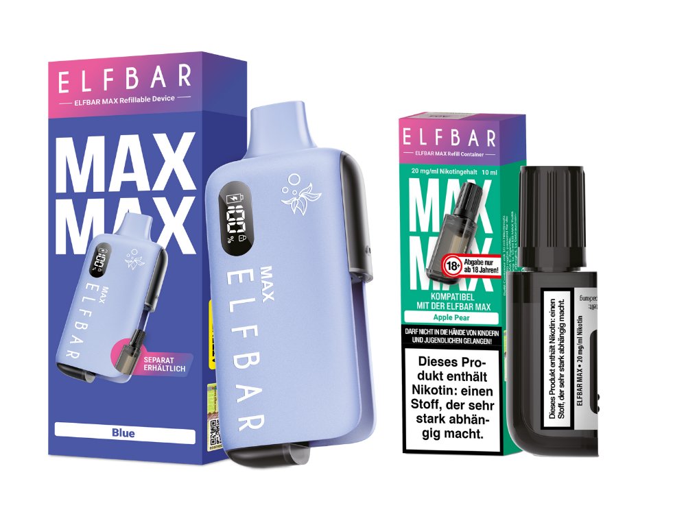 Elfbar Max Set inkl. Liquid Pod - Blue - Apple Pear