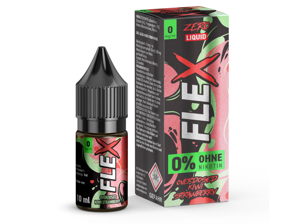 Revoltage - FLEX Nikotinsalz Liquid - Kiwi Strawberry - 0 mg/ml
