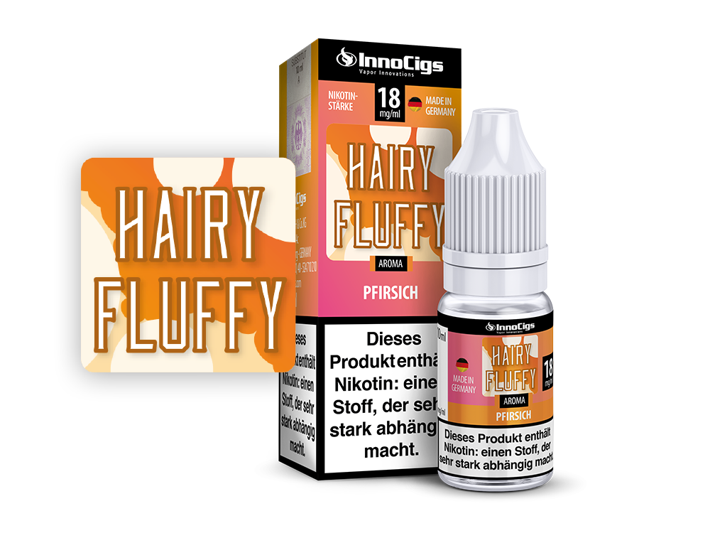 Hairy Fluffy Pfirsich Aroma - Liquid für E-Zigaretten - 18 mg/ml
