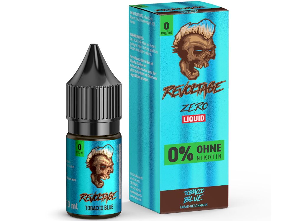 Revoltage - Hybrid Nikotinsalz Liquid - Tobacco Blue - 0 mg/ml