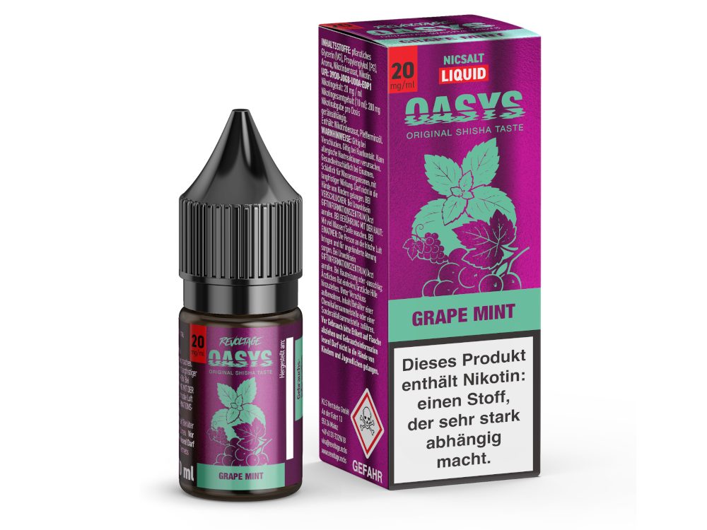 Revoltage OASYS - Hybrid Nikotinsalz Liquid - Grape Mint - 20 mg/ml