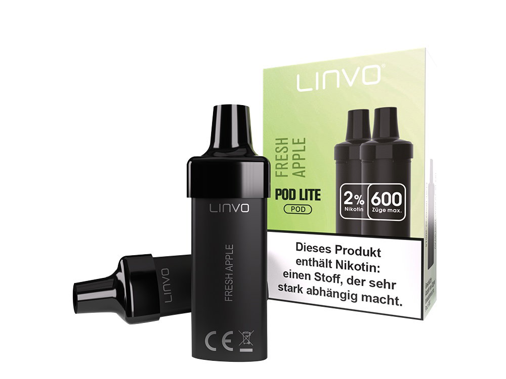 Linvo - Pod Lite Cartridge - Prefilled - Fresh Apple - 20 mg/ml
