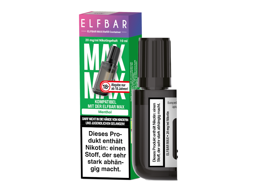 Elfbar - Max Refill Container - Prefilled - Menthol - 20 mg/ml
