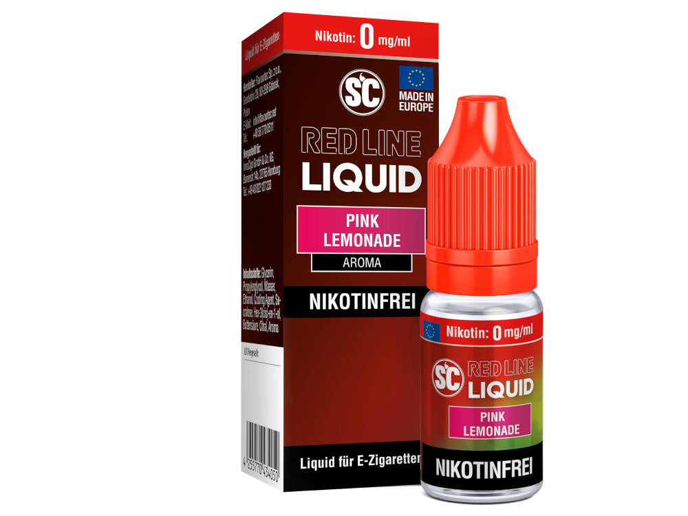 SC - Red Line - Pink Lemonade - Nikotinsalz Liquid - 0 mg/ml