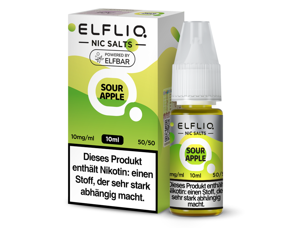 ELFLIQ - Sour Apple - Nikotinsalz Liquid 10 mg/ml