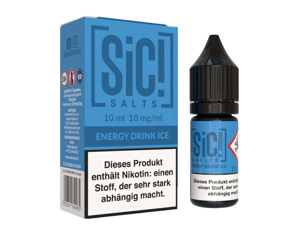 SiC! Salts - Energy Drink Ice - Nikotinsalz Liquid 10 mg/ml