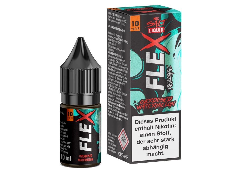 Revoltage - FLEX Nikotinsalz Liquid - Watermelon - 10 mg/ml