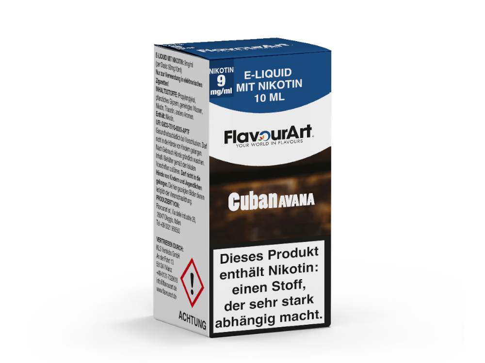 FlavourArt - E-Zigaretten Liquid - Cuban Avana - 9 mg/ml