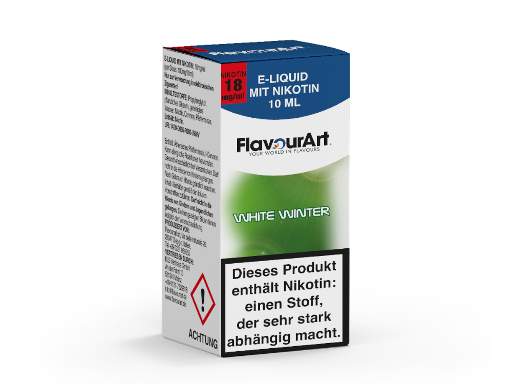 FlavourArt - E-Zigaretten Liquid - White Winter - 18 mg/ml