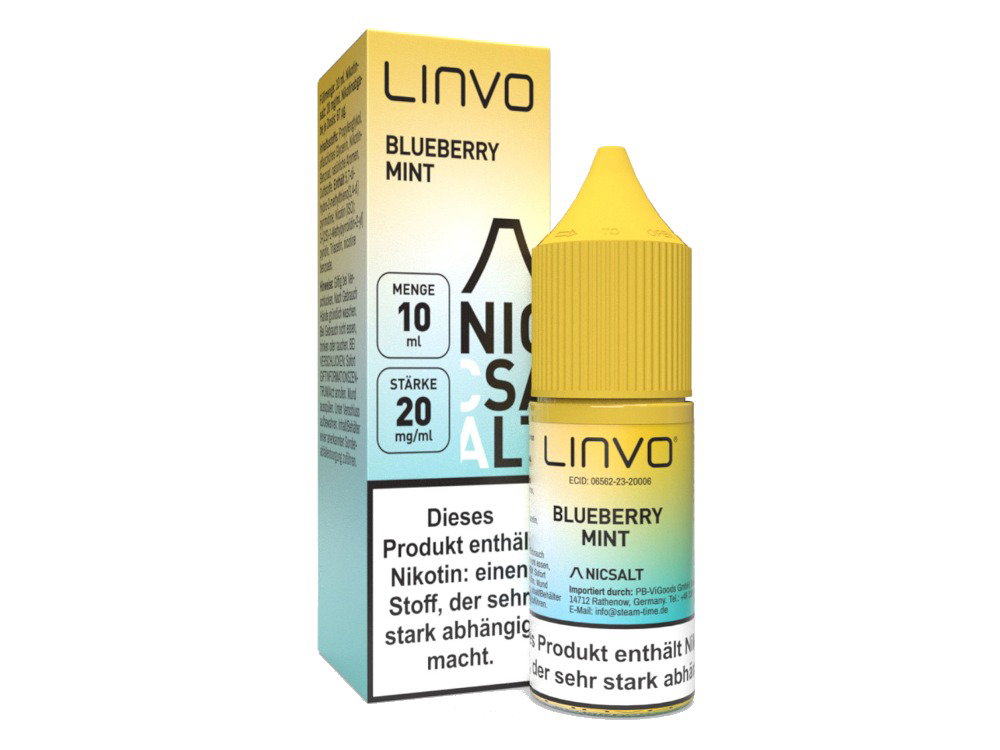 Linvo - Nikotinsalz Liquid - Blueberry Mint - 20 mg/ml