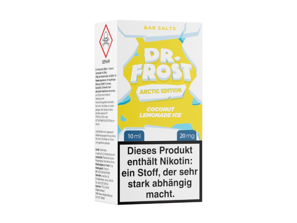 Dr. Frost - Arctic Edition - Nikotinsalz Liquid - Coconut Lemonade Ice - 10 mg/ml